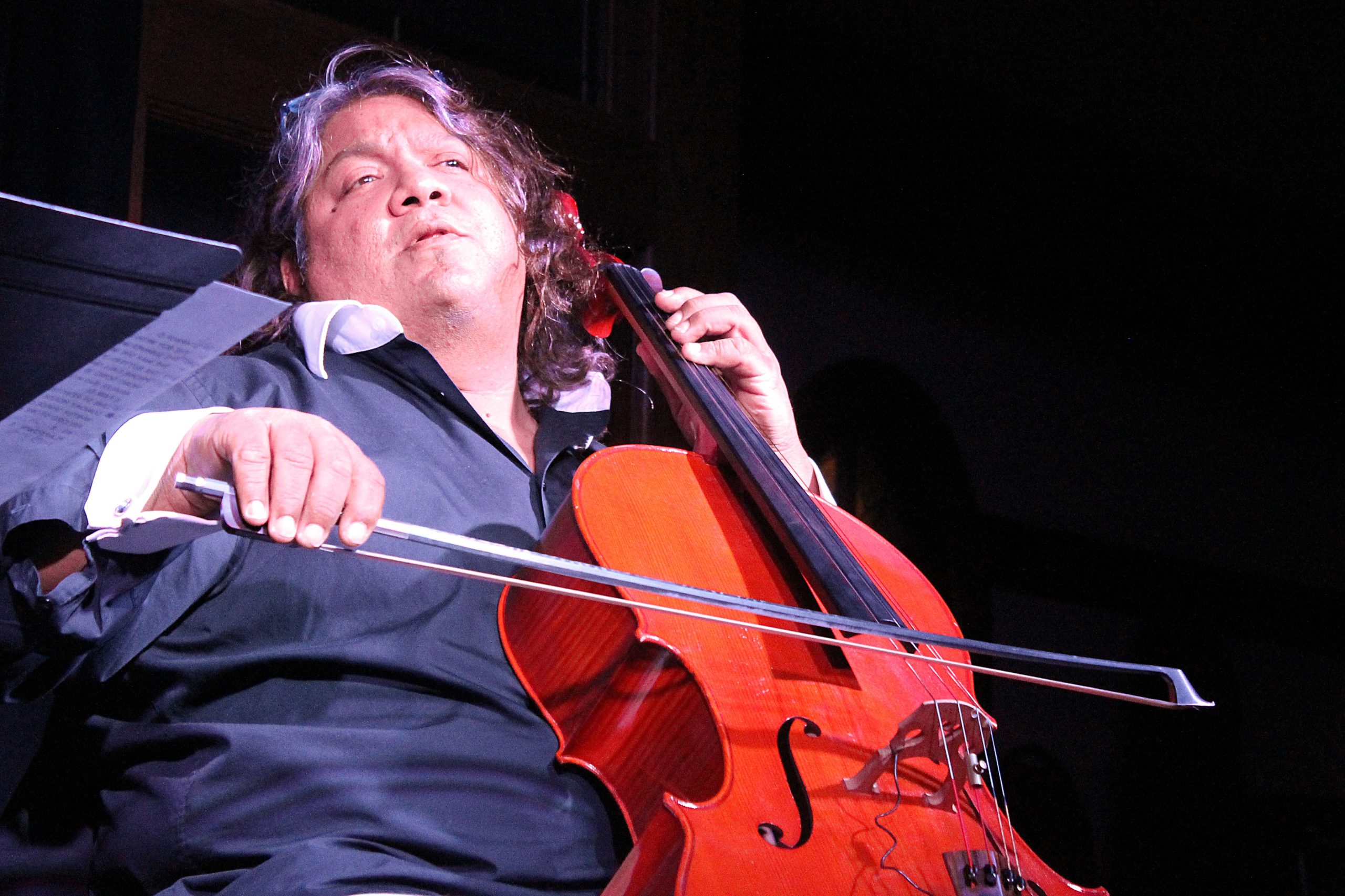 Robert Rivera playing cello